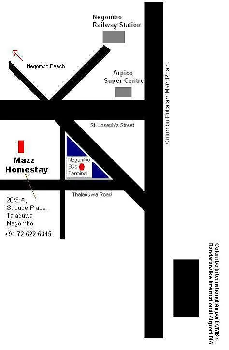 Mazz Homestay 0*, Negombo